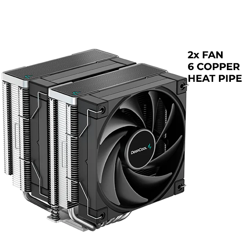 Deepcool AK620 Dual-Tower 2x Fan (Black)